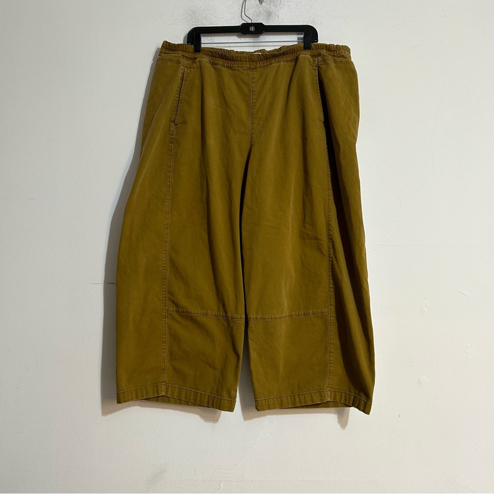 Anthropologie Pilcro Izzie Relaxed Pull On Barrel Leg Wide Leg Pants Size 2X